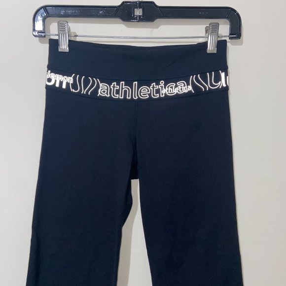 Lululemon Black Capri Yoga Pant - Size 2 - Picture 2 of 7